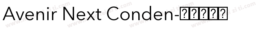 Avenir Next Conden字体转换